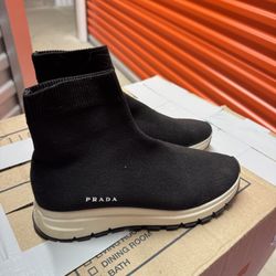 Prada Knit Sock Sneakers – Size 37.5 – Like New