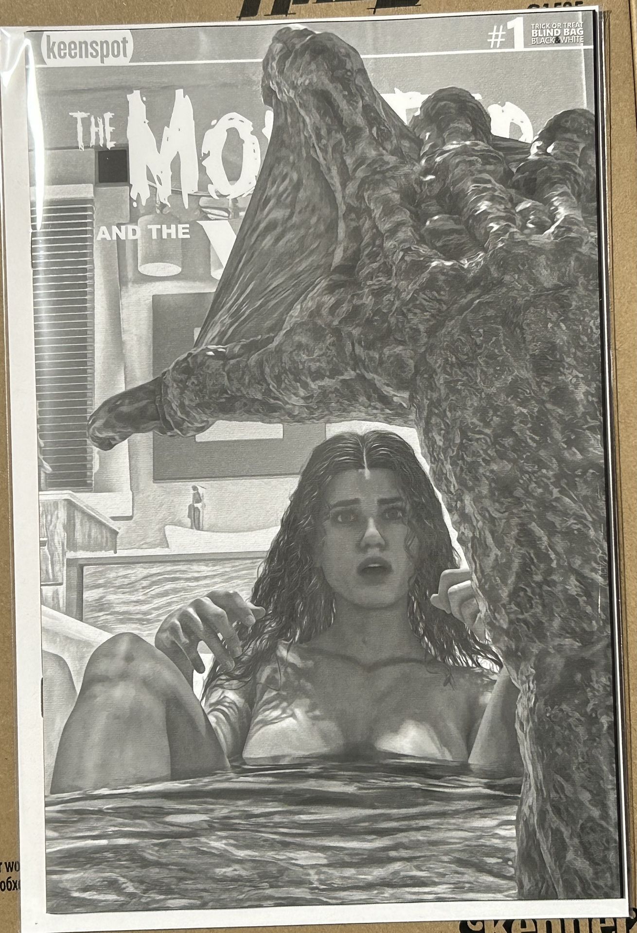 Mark Spears Monster and the Wolf #1 B/W Variant 1:700