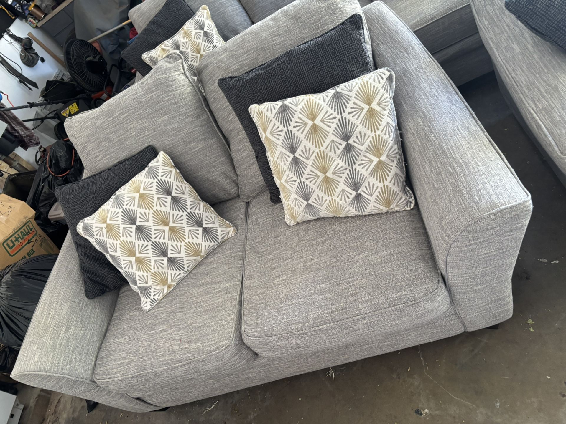 Couch,loveseat,&oversized Chair ottoman Included