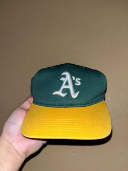 MLB Oakland A's Yellow White Green Baseball Cap Hat