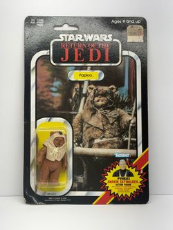 Vintage Star Wars ROTJ Paploo MOC 79 Back 1984 Kenner