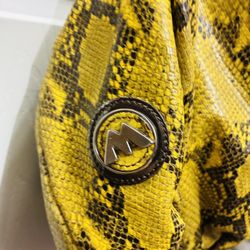 Michael Kors Yellow Python Bag, Barely Used