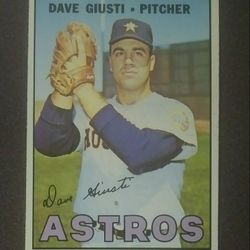 1967 Topps Dave Giusti Houston Astros #318 Baseball Card Vintage Collectible Sports MLB