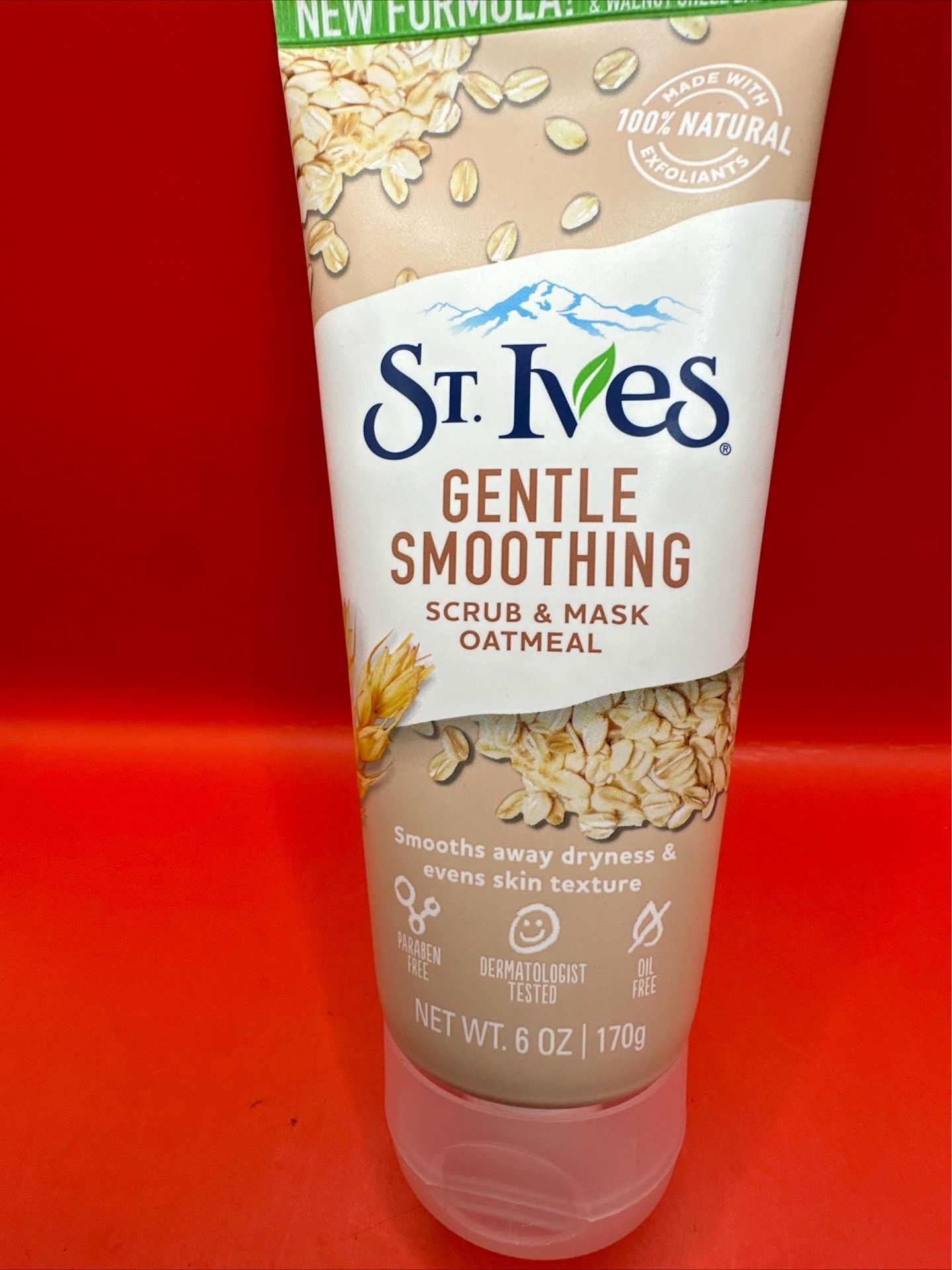 Oatmeal Face Scrub & Mask, Gentle Smoothing, 6 Oz