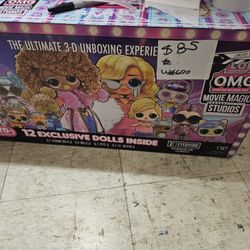 $85 W#600 P302#240 Gladiator ShLOL Surprise OMG Movie Magic Studios W/70+ Surpr To Unbox + 12 Doll