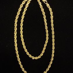 10k Solid Gold Rope Chain