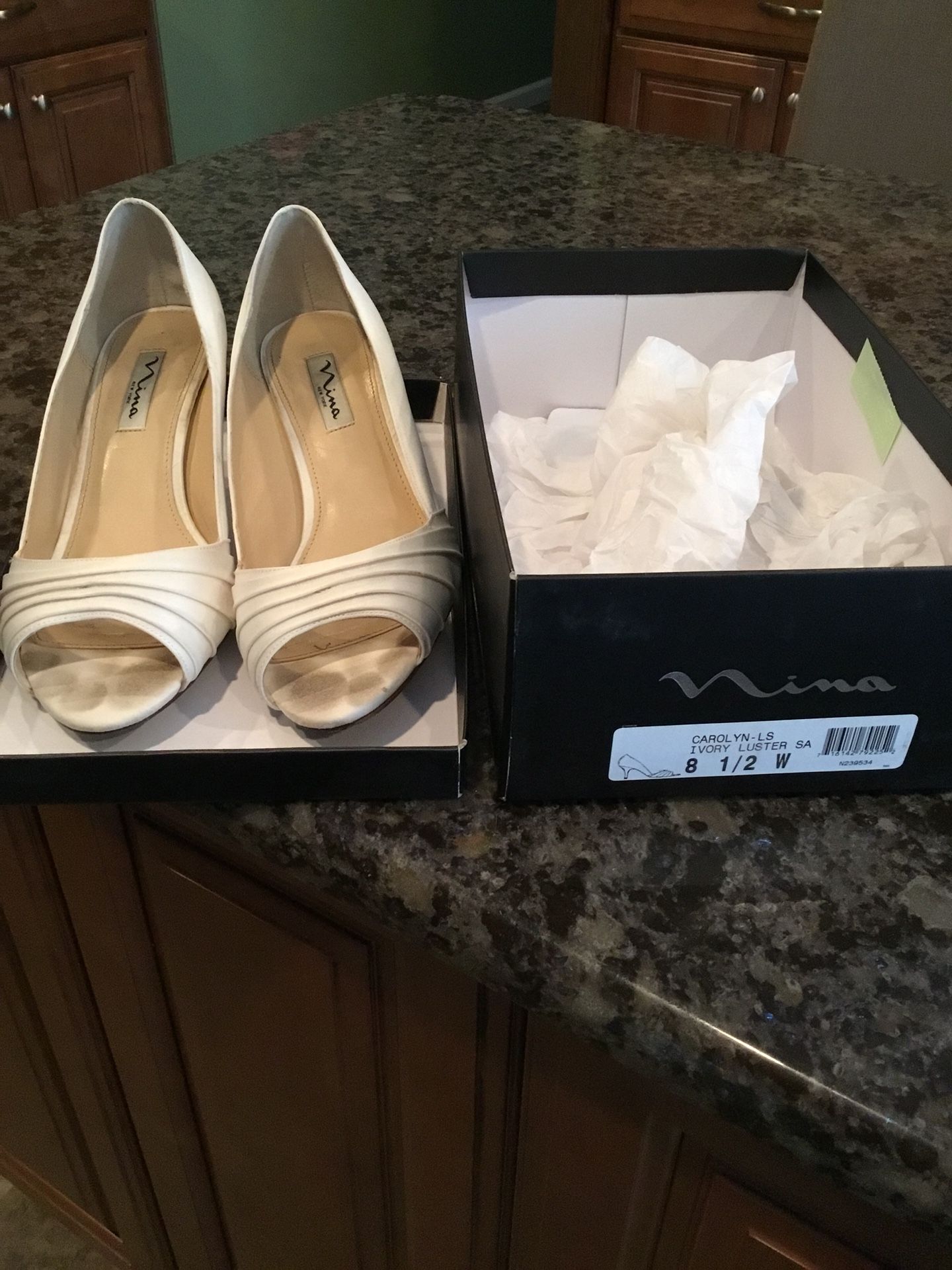 Nina Wedding Shoes-Size 8 and 1/2