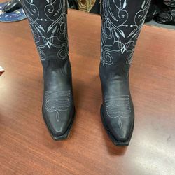 Botas Vaqueras De Piel Para Mujer