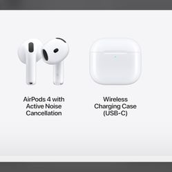 New Unopened AirPods 4 . Noise Cancellation