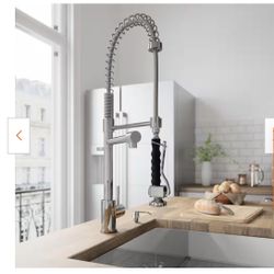 MEMORIAL DAY SALE $125.00 VIGO Zurich 27" H Single Handle Pull-Down Sprayer Kitchen Faucet
