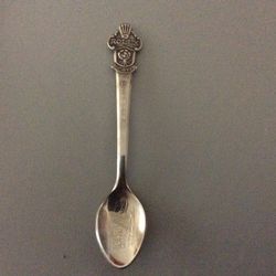 A collectible. Souvenir Spoon , Butcherer Of Switzerland Rolex Lucerne CB Mark  Souvenir Spoon  Vtg.