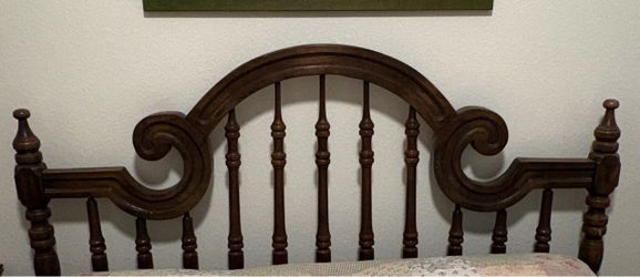 Queen size headboard and nightstand