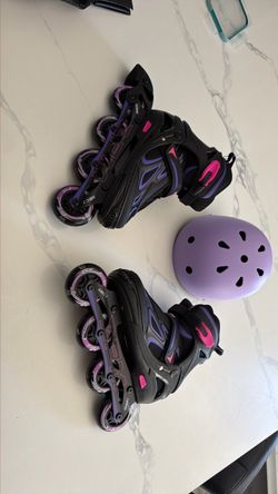 NEW Girls ZPM Sports Inline Rollerblades + Helmet & Protective Gear, Complete Set