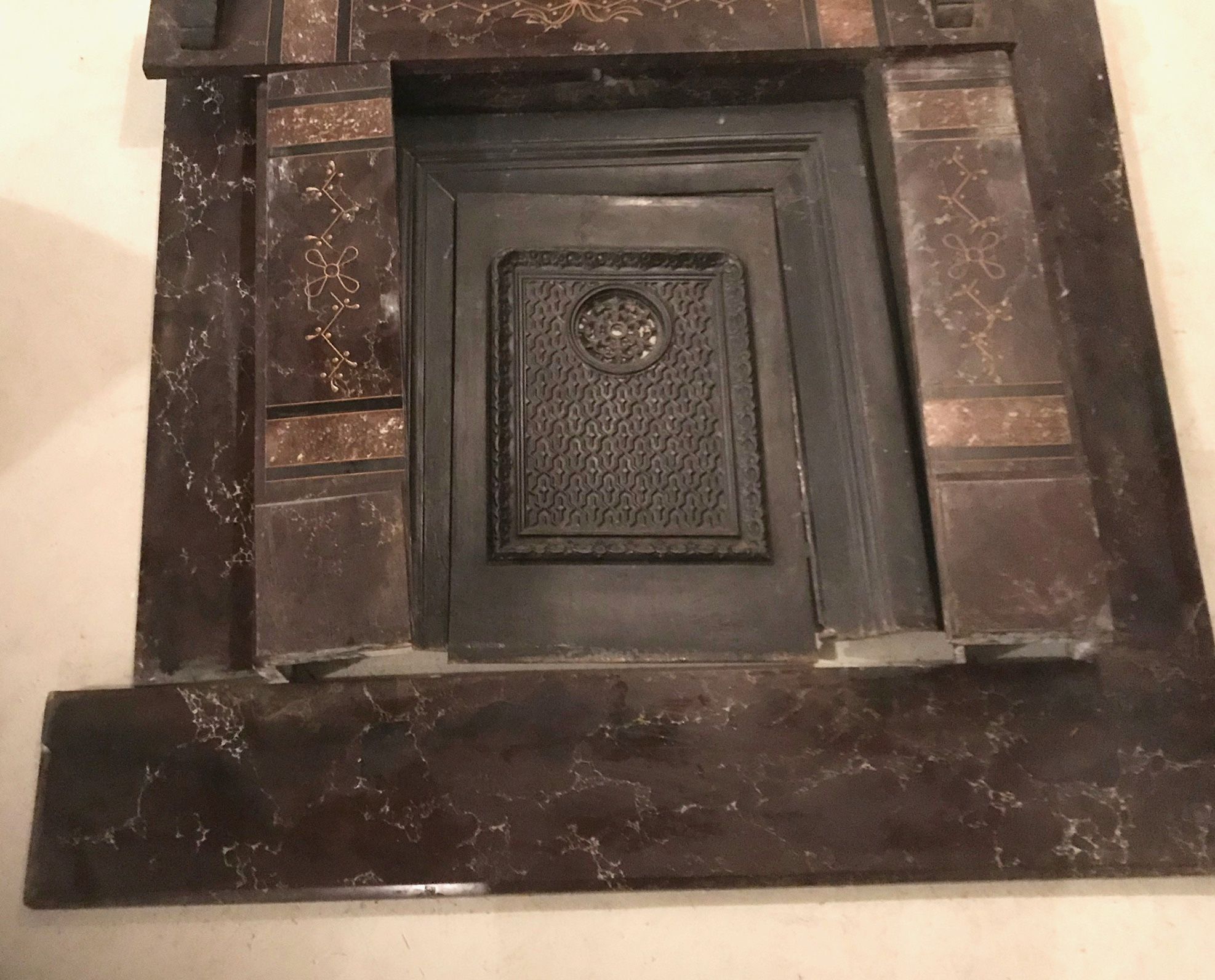 1825 marble fireplace mantle