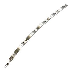 Vintage Avon Unisex Bracelet - Silver Plated Bar Link Bracelet - Designer Fashion Jewelry Accessory   