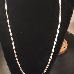 22 in Sterling Silver Figaro Brand New Chain