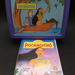 Vintage Pocahontas Bundle Lunchbox & VHS Movie