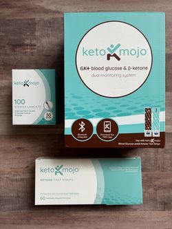 Keto-Mojo GK+ Blood Glucose & Ketone Monitoring Bundle