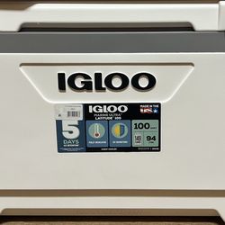 Igloo 100 QT. Latitude Marine Ultra Hard-Sided Cooler, White and Moonscape