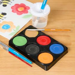 New Colorations Bold Color Jumbo Tempera Paint Cakes in Tray kids Childrens activity game toy art supplies