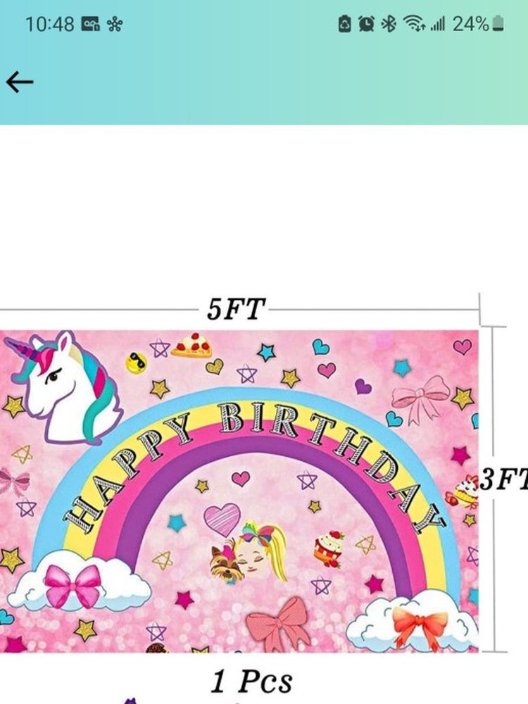 Jojo Siwa Birthday Backdrop
