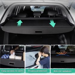 Powerty Cargo Cover for 2010-2015 Toyota Prius - Retractable Trunk Shield !!!!