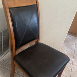 Brown leather chair