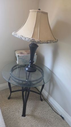 Glass end tables