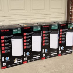 Toshiba  8,000 (DOE) BTU 115-Volt Smart WiFi Portable Air Conditioner up to 350 sq. ft. Cools and Dehumidifies