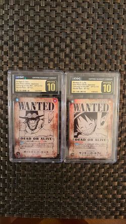 One Piece Carrying on his will - OP13-118 and 119 Pristine 10