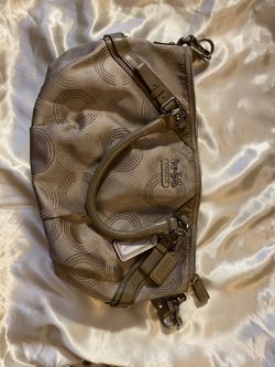 Cream color Coach purse