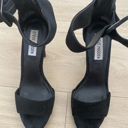 Steve Madden Black Heels; size 6.5