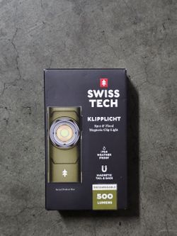 Swiss Tech Klipplicht 500 Lumen Rechargeable Magnetic Clip Light