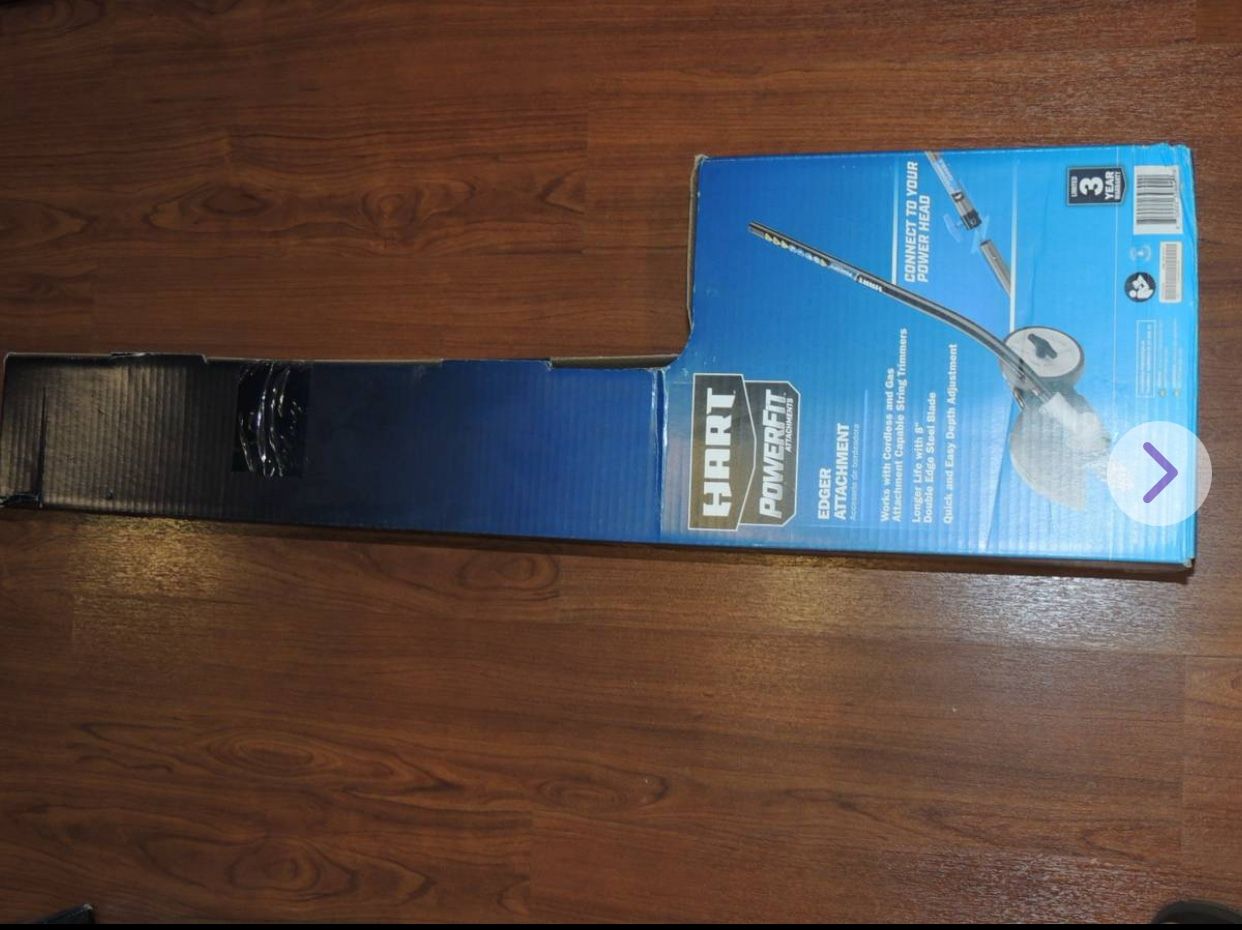 New - HART PowerFit Edger Attachment for Attachment Capable String Trimmer - HTEDGVNM