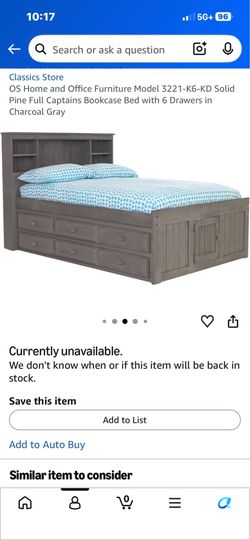King size bed frame