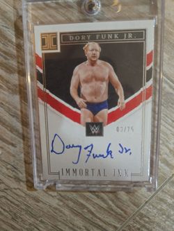 Dory Funk Jr. WWE Immortal Ink Auto Card 03/75