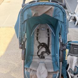 Chicco Baby Travel System With Car Dear And 2 Car Base+2 Rare Mirror 