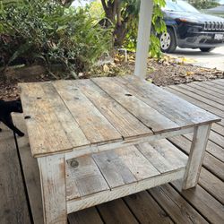 Rustic Wooden Coffee Table