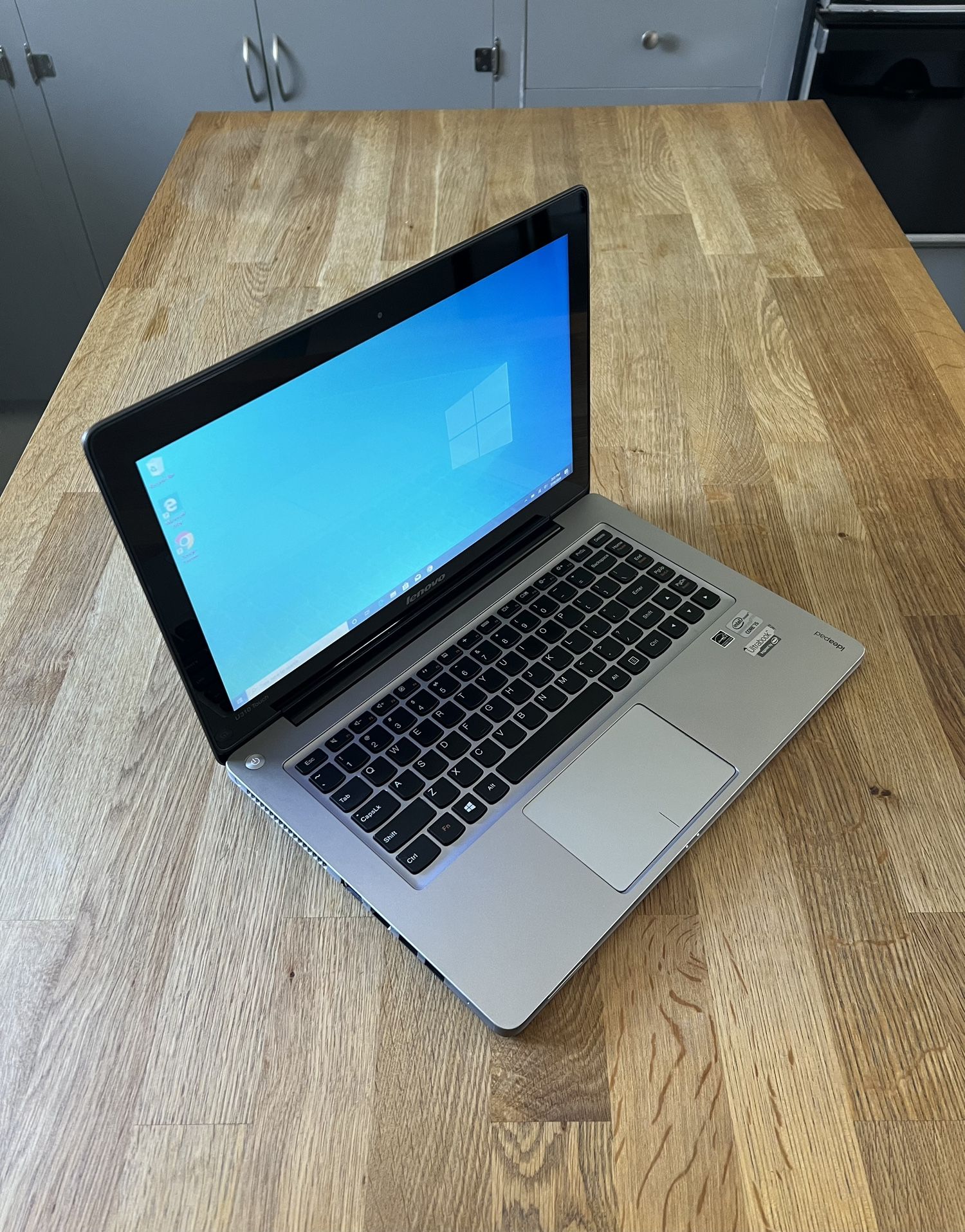 Lenovo IdeaPad U310 Touchscreen Laptop - Intel i5 Processor / 4GB Memory / 240GB SSD Hard Drive / Windows 10 Pro