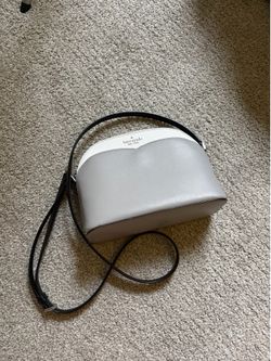 kate spade Gray, White & Black Dome Crossbody Bag