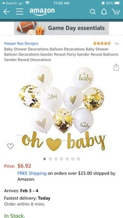 Baby shower set