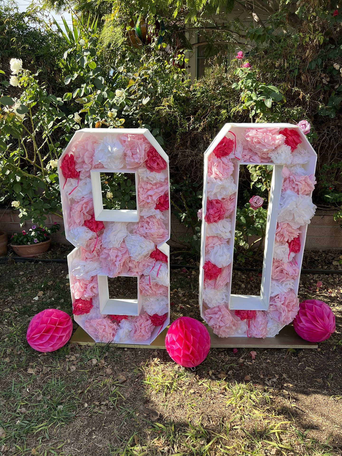 80th Birthday Marquee Numbers