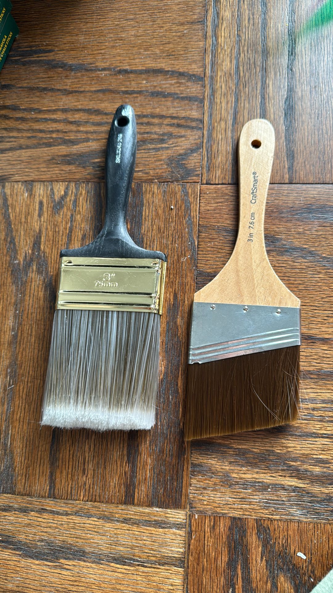 3” Straight And Slanted Paintbrushes