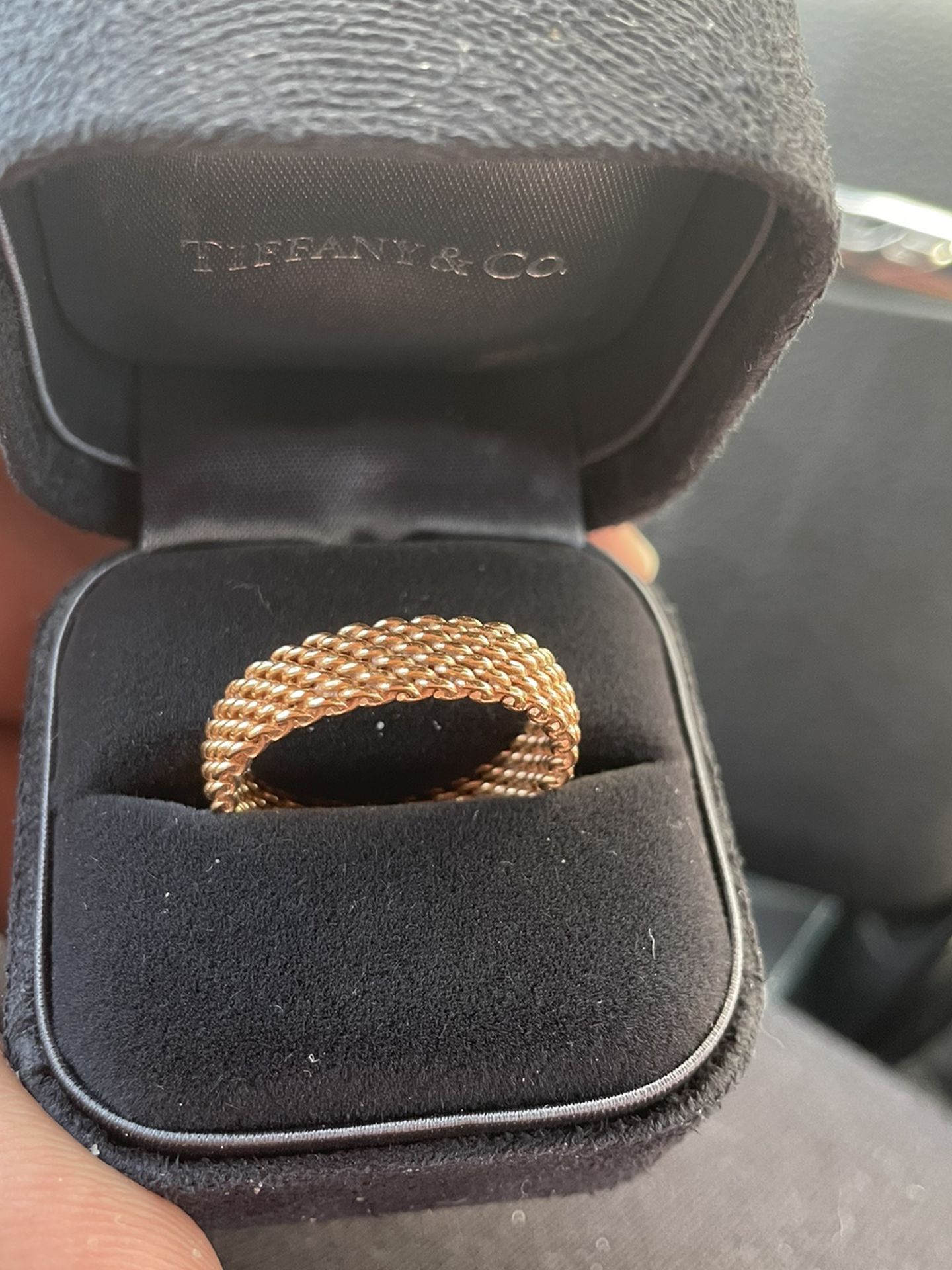 18k Rose Gold Tiffany & Co. Mesh Ring