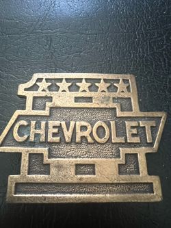 Vintage  Chevrolet Bow tie Belt Buckle- 50 years old.  Do you know a Chevy Motörhead?