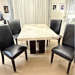 Modern Marble Dinning Table Set 