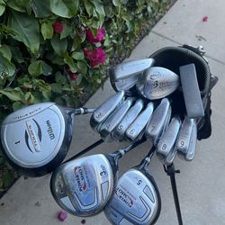 Men’s golf club set with a golf bag