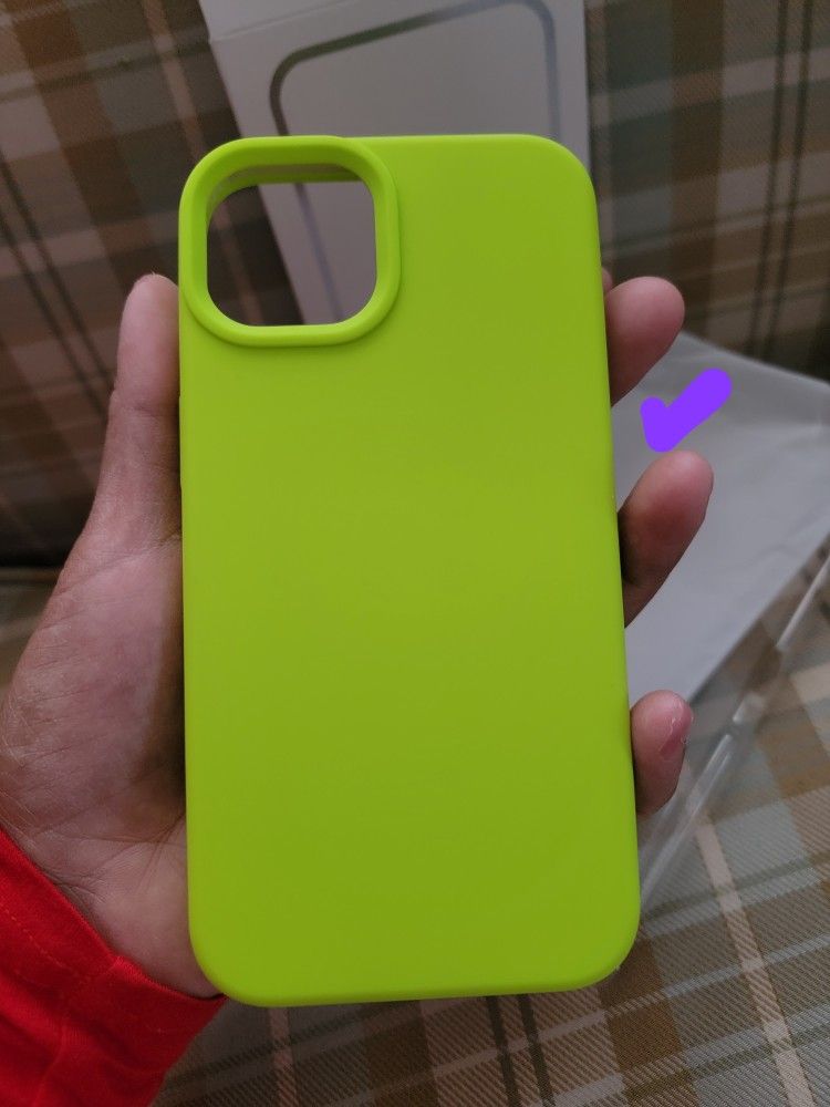 Silicone Shockproof Case Designed for iPhone 13 Case, Slim Thin Phone Case for iPhone 13 6.1 inch Fluorescent Yellow NEW.
Material : Silicone+PC+Micr