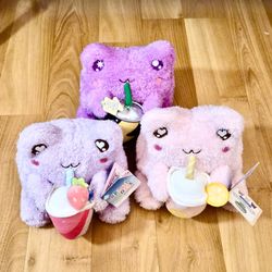 Set of 3 Sippin’ Wawa Scented Plush Plushies Drink Series Read Description
