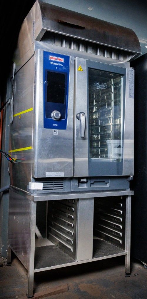 Rational iCombi Pro 10 Half Size, w/Stand+Ventless Hood
